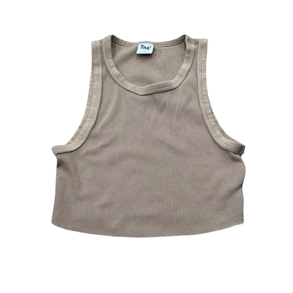 Aritzia Tna Ribbed Cropped Racer Tank - Picture 5 of 9